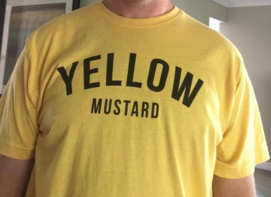 mustard shirt
